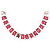 Boerderij Verjaardag Plaid Gepersonaliseerde foto Vlaggetjes (Alle)