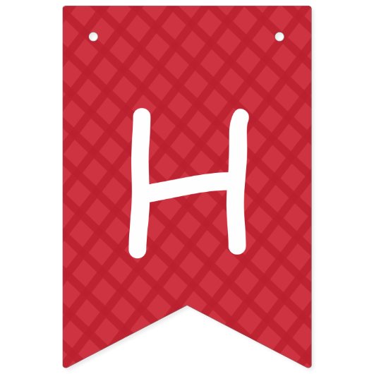 Boerderij Verjaardag Plaid Gepersonaliseerde foto Vlaggetjes (Tweede vlag)