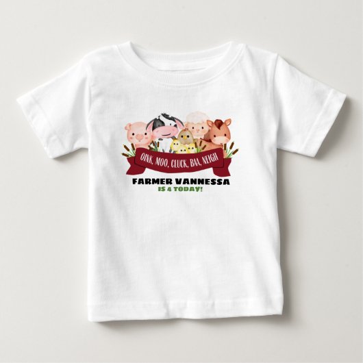 Boerderij Verjaardag T-shirt (Voorkant)
