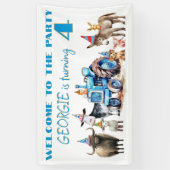 Boerderij Verjaardag Tractor Animal Party Welkom Spandoek (Verticaal)