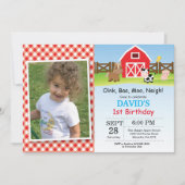 Boerderij Verjaardag Uitnodiging Barnyard Party (Voorkant)