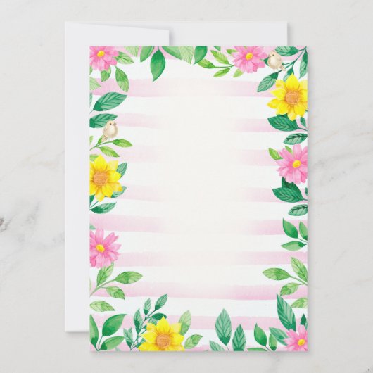 Boerderij Verjaardag Uitnodiging Meisje Boerderij  (Achterkant)