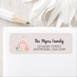 Boerderij verjaardag Uitnodigt het Etiket van het 