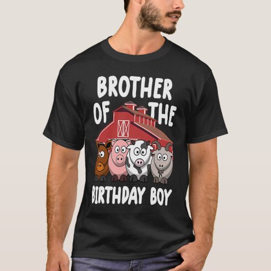 boerderij verjaardagsbroer van het boerderij van d t-shirt (Voorkant)