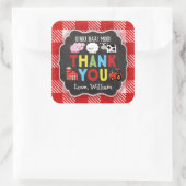 Boerderij Verjaardagsfeest Dank u Stickers Oink Ba (Tas)