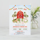 Boerderij verjaardagsfeestje met malse boerderijdi kaart (Staand voorkant)