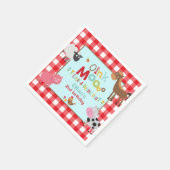 Boerderij Verjaardagsfeestje Servet Oud MacDonald  (Hoek)