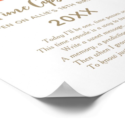 Boerderij verjaardagsfeestmaal Capsule Sign Poster (Hoek)