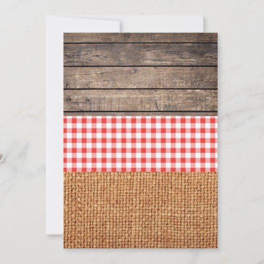 Boerderij verjaardagsfeestuitnodiging kaart (Achterkant)