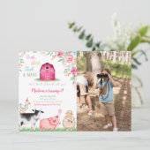 Boerderij Verjaardagsfoto Kaart (Staand voorkant)