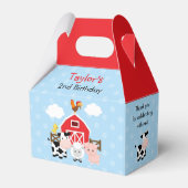 Boerderij Verjaardagsgunstdozen (geveldoos) - Blue Bedankdoosjes (Achterkant)