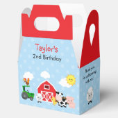 Boerderij Verjaardagsgunstdozen (geveldoos) - Blue Bedankdoosjes (Geopend)