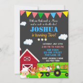 Boerderij verjaardagsuitnodiging Barnyard Kaart (Voorkant)