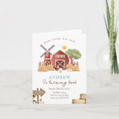 Boerderij Verjaardagsuitnodiging, Barnyard Verjaar (Voorkant)