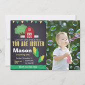 Boerderij verjaardagsuitnodiging met foto kaart (Voorkant)