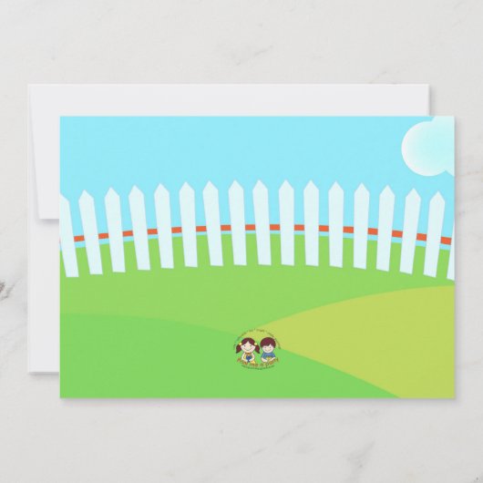 Boerderij verjaardagsuitnodiging voor cowboy barn kaart (Achterkant)