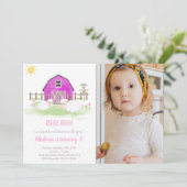  Boerderij verjaardagsuitnodigingen voor kinderen Kaart (Staand voorkant)