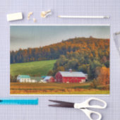 Boerderij Vermont Dairy in het najaar Tissuepapier (Craft)