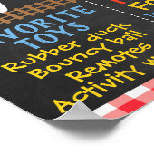 Boerderij Verondersteld 1e Birthday Milestone Post Poster (Hoek)