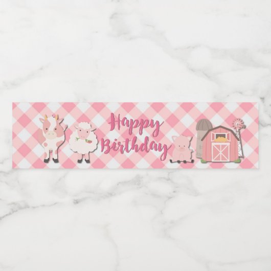 Boerderij Verpakking Waterflesetiket Waterfles Etiket (Enkel label)