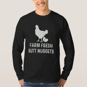 Boerderij Vers Butt Nuggets, Chicken Farmer, Egg T-shirt