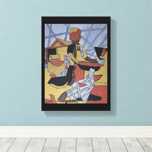 Boerderij, vers canvas afdruk (Insitu (Houten vloer))