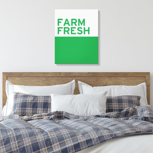 Boerderij, vers canvas afdruk (Insitu (Slaapkamer))