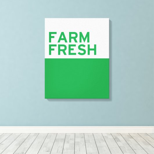 Boerderij, vers canvas afdruk (Insitu (Houten vloer))