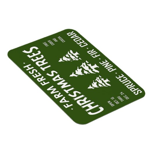 BOERDERIJ VERS CHRISTMAS TREES MAGNEET (Rechterzijde)