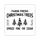 BOERDERIJ VERS CHRISTMAS TREES RUBBERSTEMPEL (Afrduk)