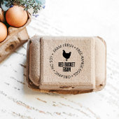 Boerderij Vers ei Kip Silhouette Self-inking Zelfinktende Stempel