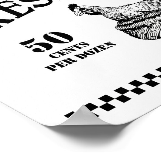 BOERDERIJ VERS EIEREN POSTER (Hoek)