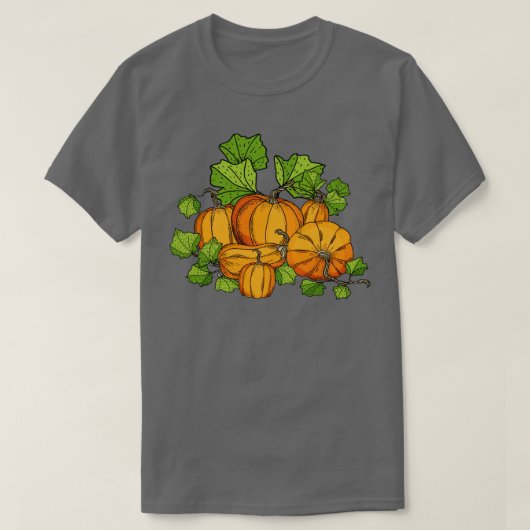 Boerderij Vers Herfst Pompoenen 1 T-shirt (Design voorkant)