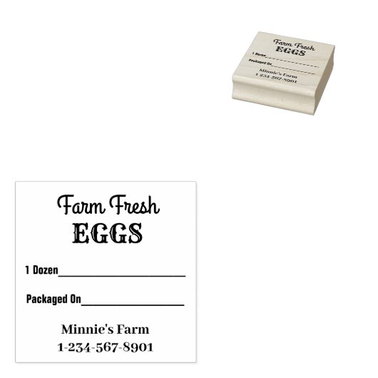 Boerderij Vers hout Kunststempel Rubberstempel (Gestempeld)