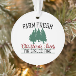 Boerderij Vers kerstbomen Fir Spruce Pine Ornament
