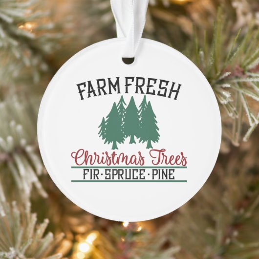 Boerderij Vers kerstbomen Fir Spruce Pine Ornament (Boom)