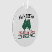 Boerderij Vers kerstbomen Fir Spruce Pine Ornament (voorkant)