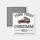 Boerderij Vers kerstbomen Shirt Festive Pset Xma Magneet (Voorkant / Achterkant)