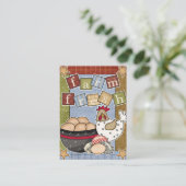  Boerderij Vers  kippen Eieren Visitekaartje (Staand voorkant)