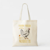 Boerderij, vers, organisch, maar nuggets Chicken N Tote Bag (Achterkant)