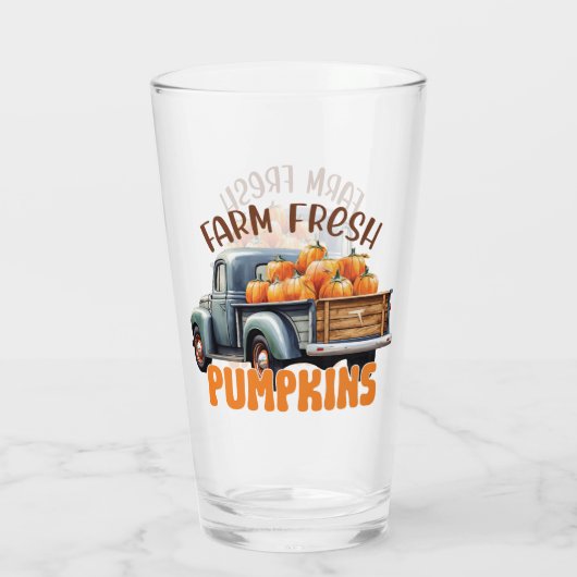 Boerderij Vers pompoen Glas (Achterkant)