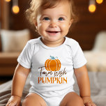 Boerderij Vers pompoen Romper<br><div class="desc">Boerderij Fresh Pumpkin herfst ontwerp.</div>