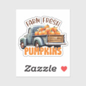 Boerderij Vers pompoen Sticker (Vel)