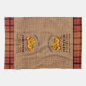 Boerderij Vers pompoenen,  en geplakt Theedoek (Horizontaal)