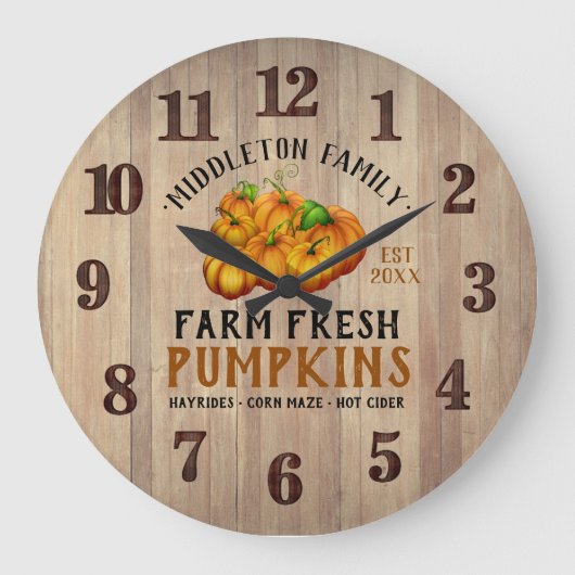 Boerderij Vers pompoenen Grote Klok (Voorkant)