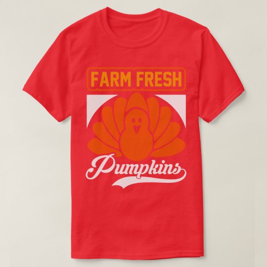 Boerderij Vers pompoenen T-shirt (Design voorkant)