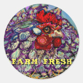 Boerderij, vers ronde sticker (Voorkant)