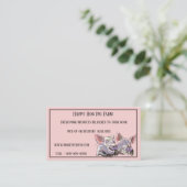 Boerderij Vers Varkensvlees Twee Fijne Varkens Wat Visitekaartje (Staand voorkant)