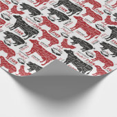 Boerderij Vers Vleespatroon Cadeaupapier (Hoek)