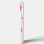 Boerderij-verse aardbeien op roze Case-Mate iPhone case (Achterkant / Links)